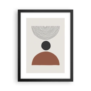 Affiche dans un cadre noir - Poster - Au centre de l'attention - 30x40 cm