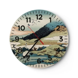 Horloge murale - Pendule murale - Avec une âme japonnaise - 40x40 cm