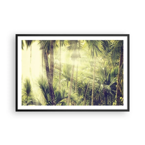 Affiche dans un cadre noir - Poster - Nature enflammée - 91x61 cm