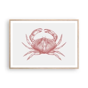 Affiche dans un chêne clair - Poster - Le crabe des crabes - 100x70 cm