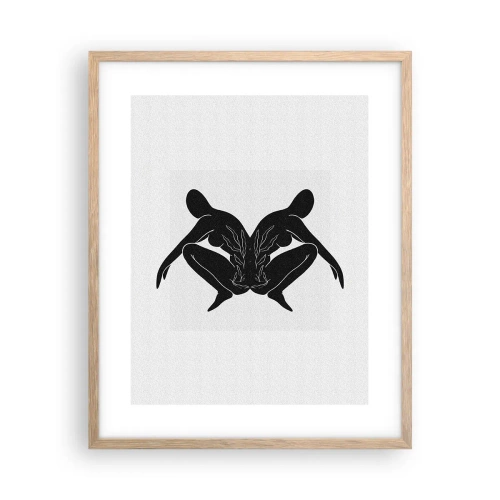 Affiche dans un chêne clair - Poster - Une âme commune - 40x50 cm