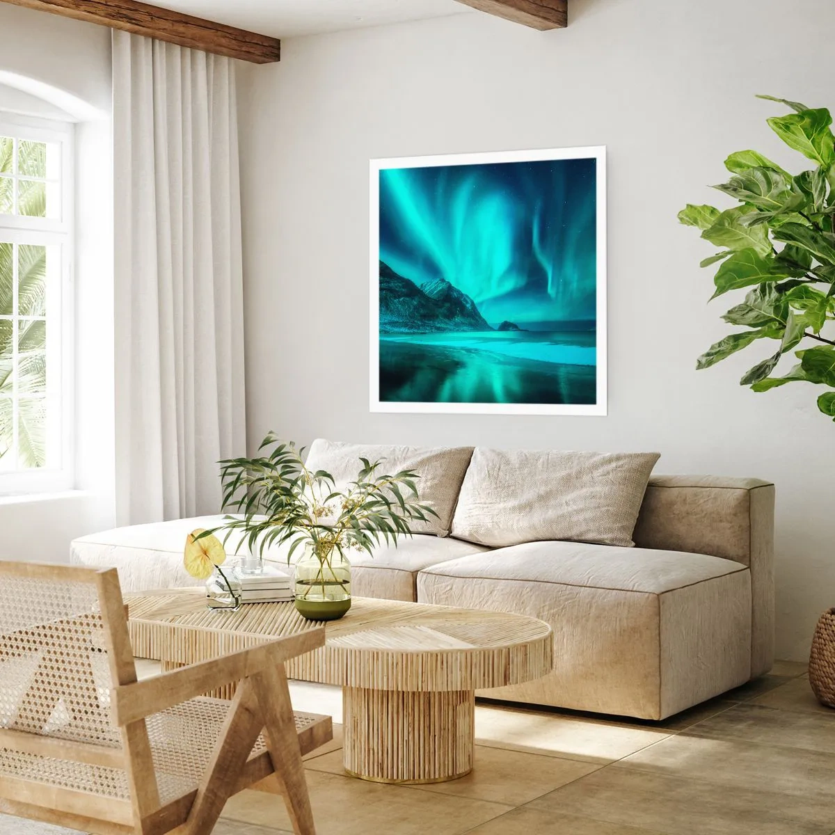 Affiche - Poster - Merveilles du Nord - 50x50 cm