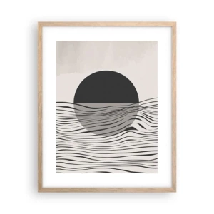 Affiche dans un chêne clair - Poster - Demi composition - 40x50 cm