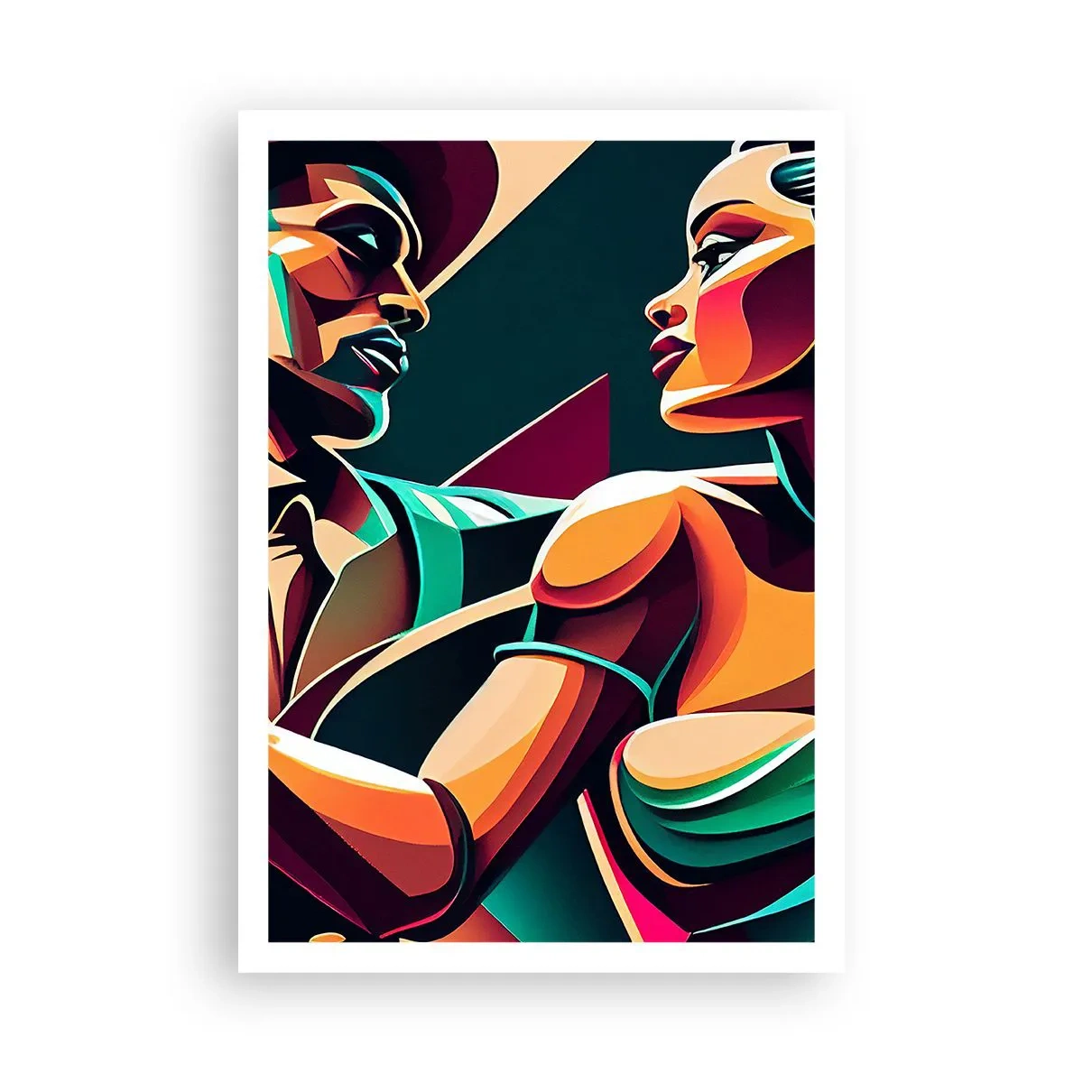 Affiche - Poster - Au rythme du coeur - 70x100 cm