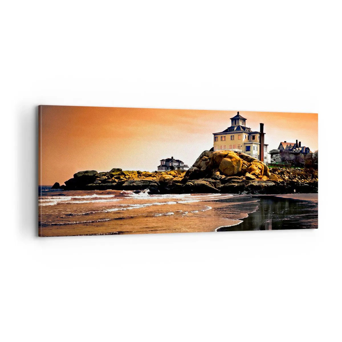 Impression sur toile - Image sur toile - L'élégance de la côte ouest - 100x40 cm