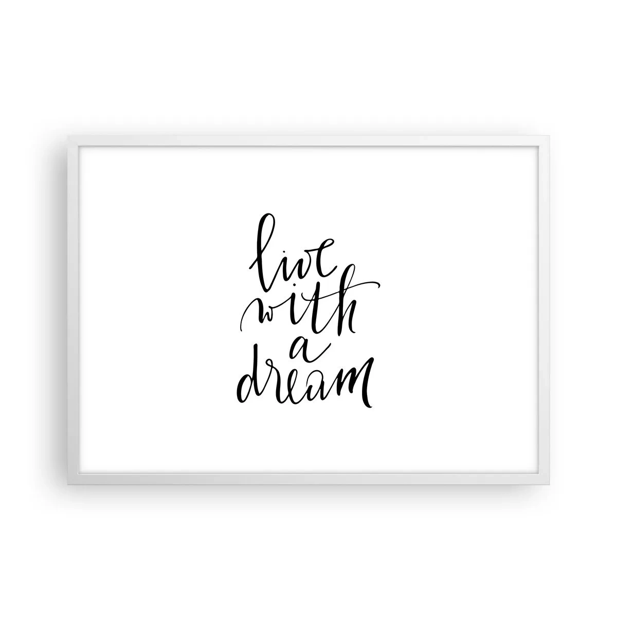 Affiche dans un cadre blanc - Poster - Bien sur - 70x50 cm