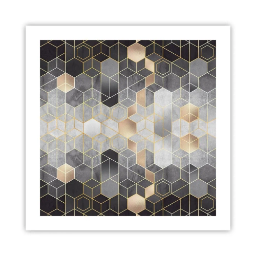 Affiche - Poster - Composition de diamants - 50x50 cm
