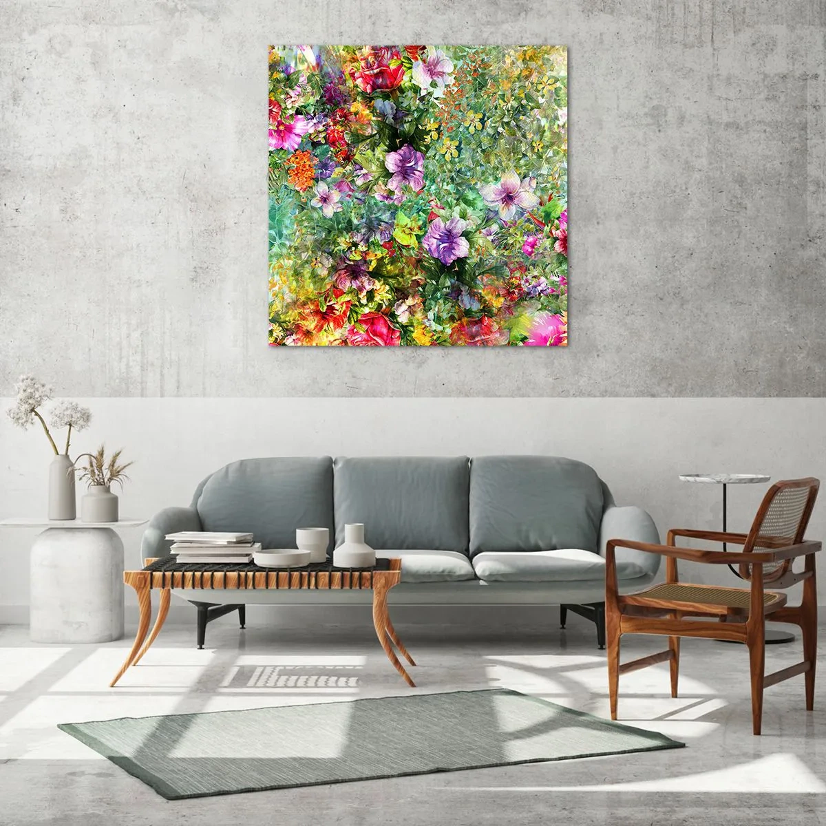 Impression sur verre - Image sur verre - En fleurs pour la perdition - 50x50 cm