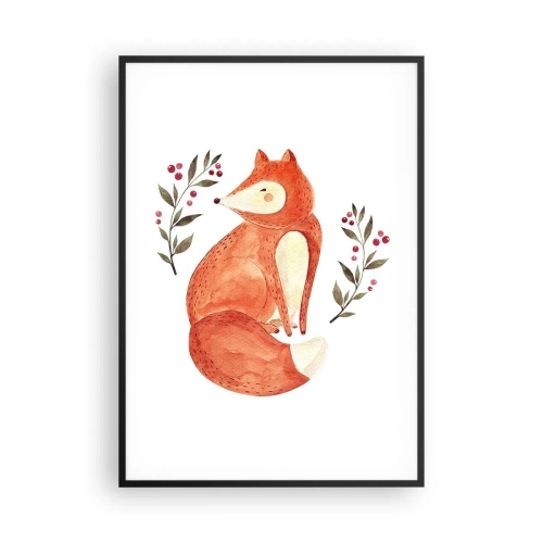 Affiche dans un cadre noir - Poster - Petit rouquin - 70x100 cm