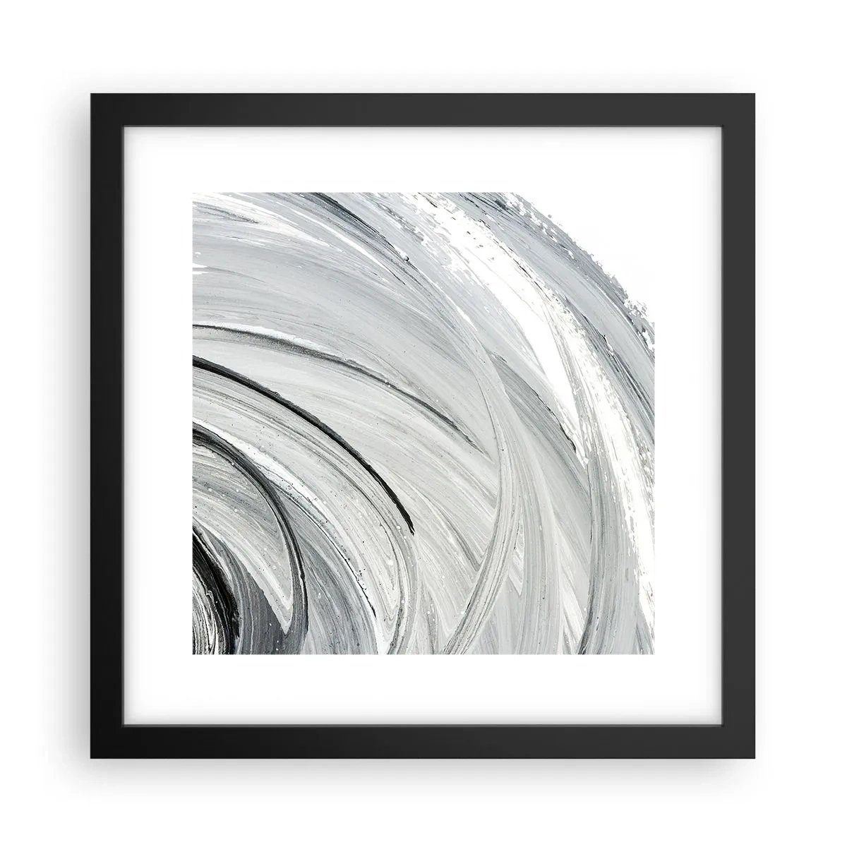 Affiche dans un cadre noir - Poster - Composition orbitale - 30x30 cm