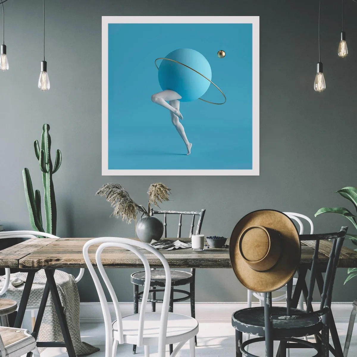 Affiche - Poster - Et les planètes deviennent folles - 30x30 cm