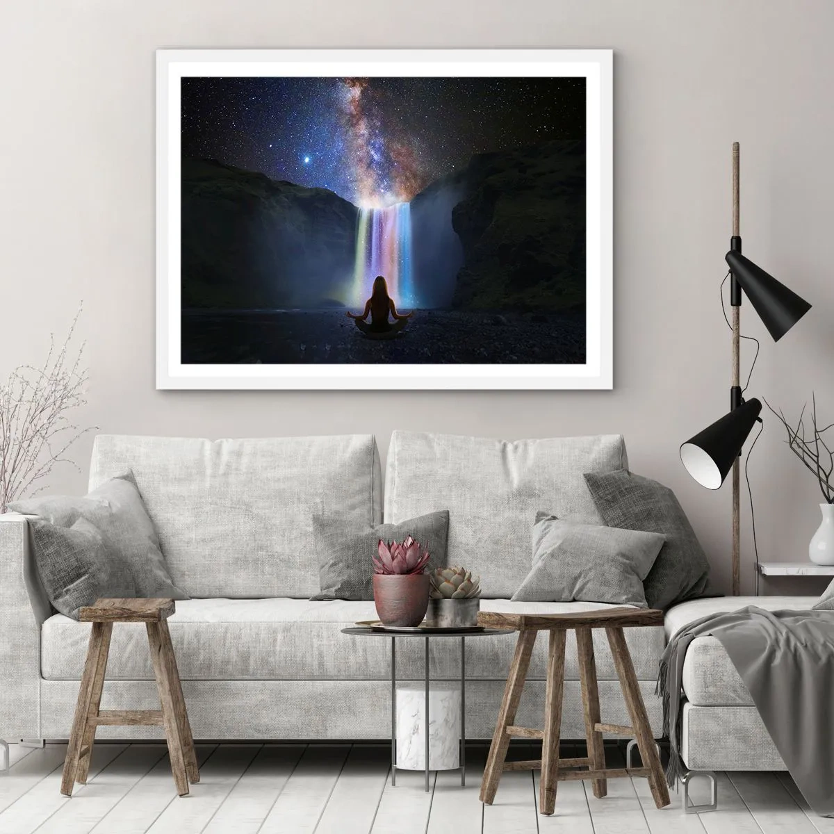 Affiche dans un cadre blanc - Poster - Harmonie absolue - 40x30 cm