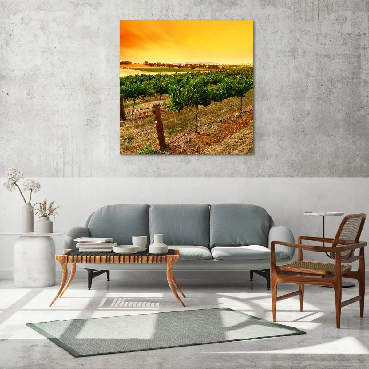 Impression sur verre - Image sur verre - S'abreuver du soleil - 50x50 cm