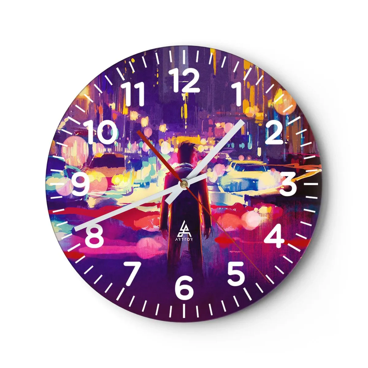 Horloge murale - Pendule murale - Immergé dans la lumière - 40x40 cm