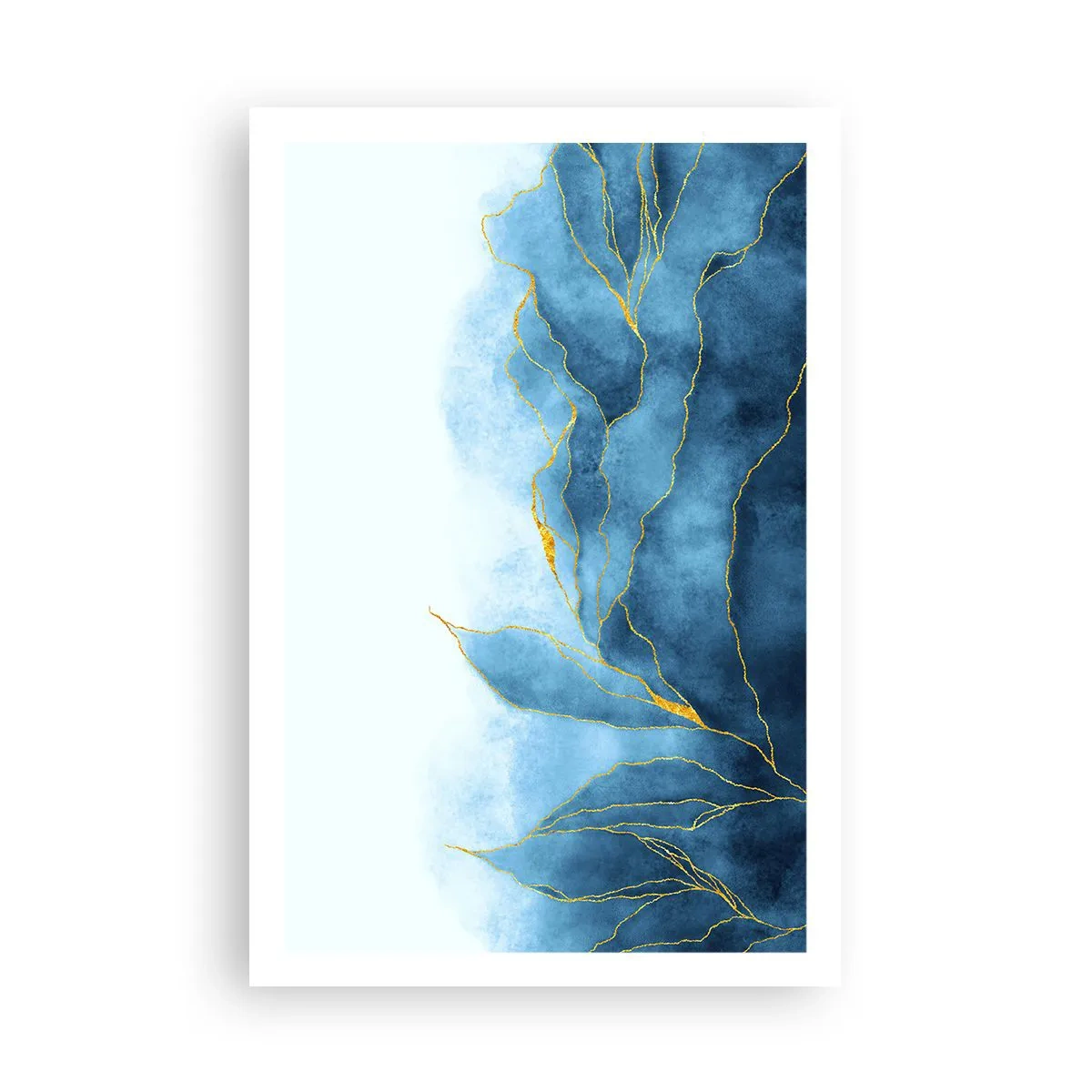 Affiche - Poster - Bleu doré - 61x91 cm