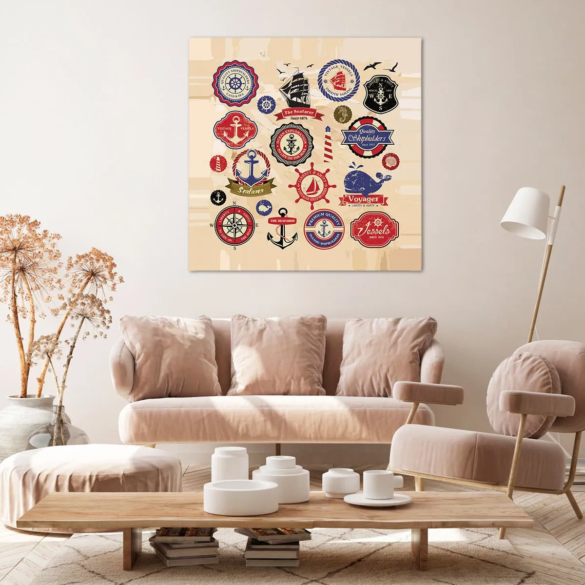 Impression sur toile - Image sur toile - La fraternité de la voile - 40x40 cm