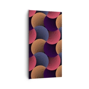 Impression sur toile - Image sur toile - Dans un rythme circulaire - 65x120 cm