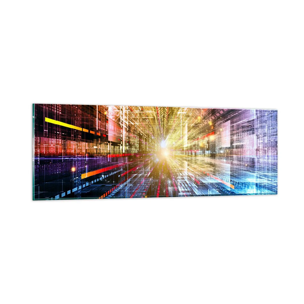Impression sur verre - Image sur verre - Couloir lumineux - 90x30 cm