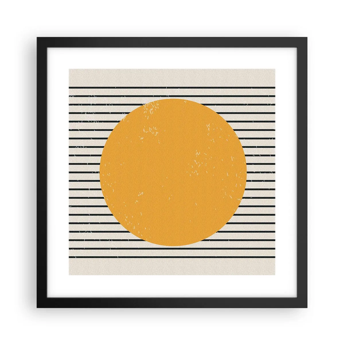 Affiche dans un cadre noir - Poster - Le pouvoir de la simplicité - 40x40 cm