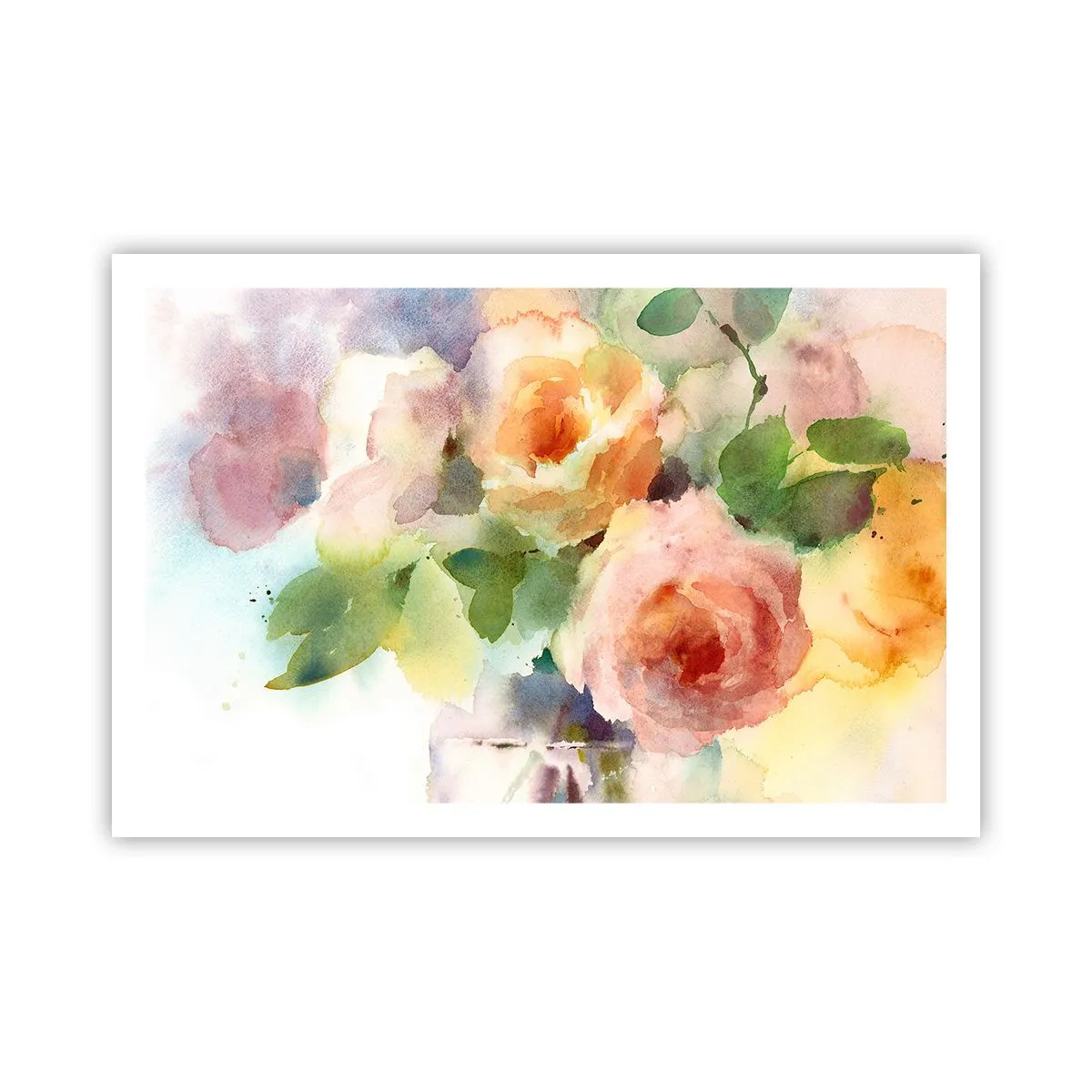Affiche - Poster - Délicat comme l'aquarelle - 91x61 cm
