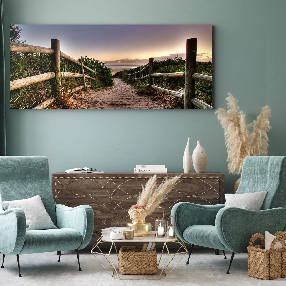 Impression sur toile - Image sur toile - On voit déjà le but - 140x50 cm