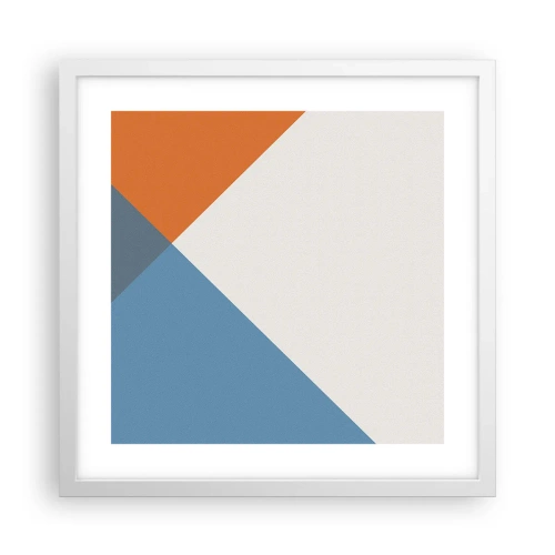 Affiche dans un cadre blanc - Poster - Sous cette angle.... - 40x40 cm