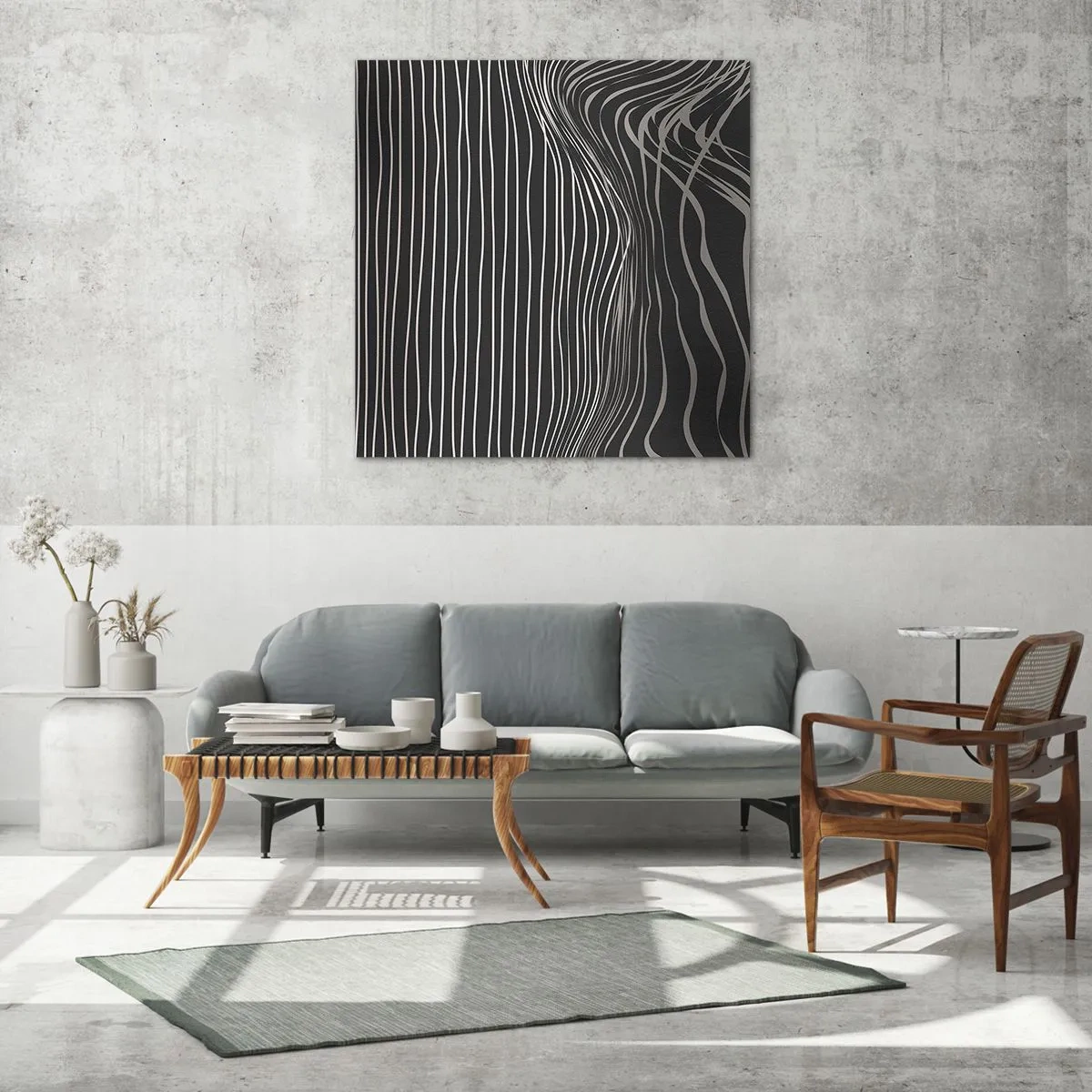 Impression sur verre - Image sur verre - Rythme et accent - 50x50 cm