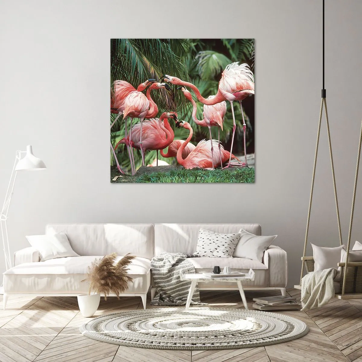 Impression sur toile - Image sur toile - Potins d'après-midi - 50x50 cm