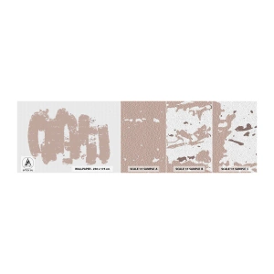 Échantillon De Papier Peint Standard Eco - Abstraction en rose tendre - Abstraction, Vide, Minimalisme - 100x30 cm