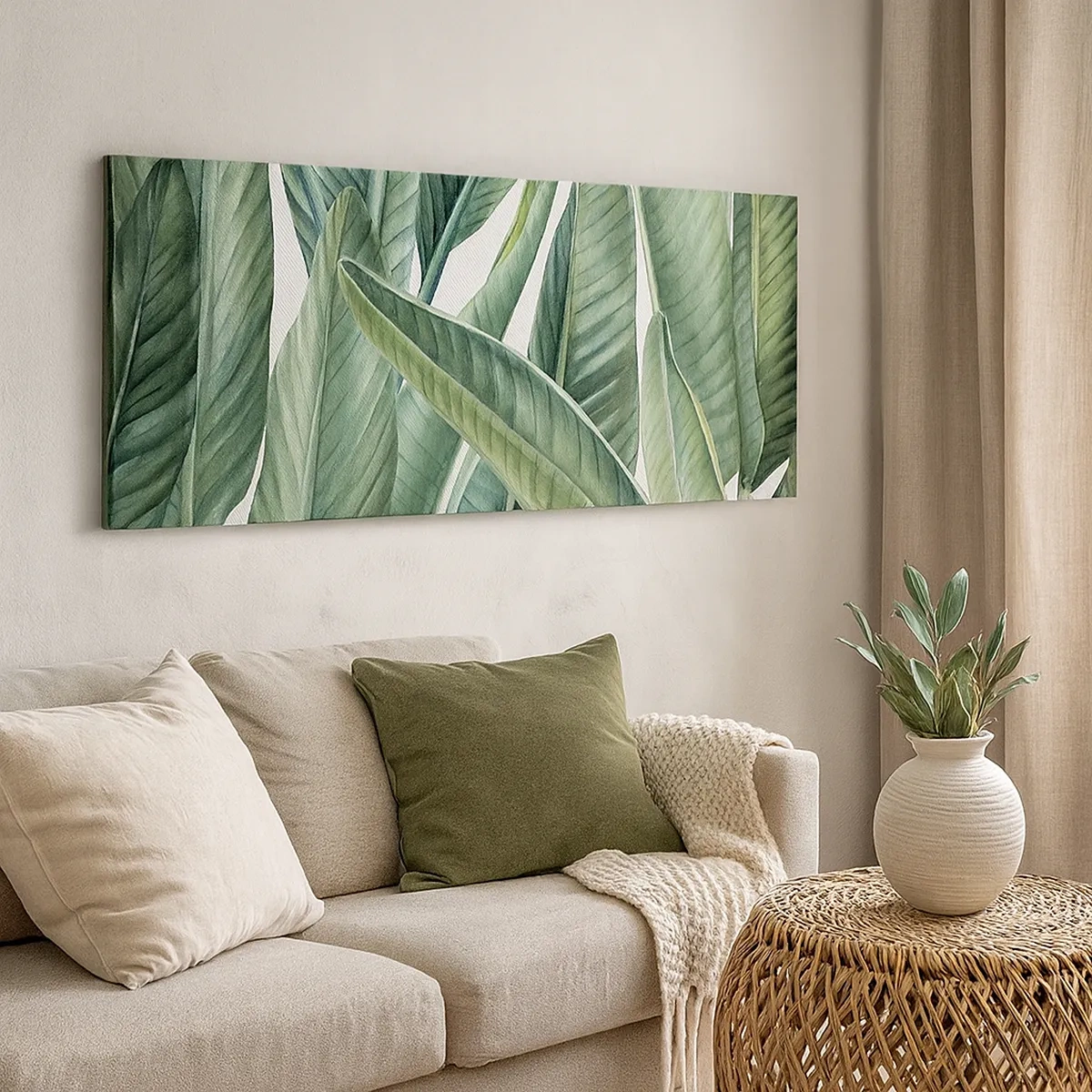 Impression sur toile - Image sur toile - La nature face à elle-même - 30x30 cm