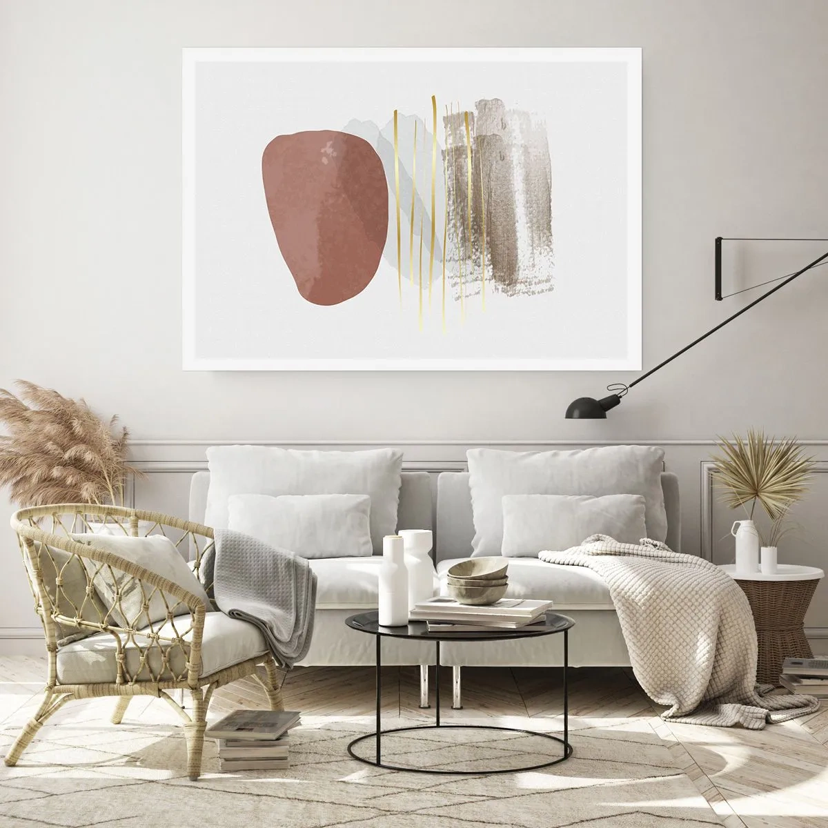 Affiche - Poster - Colonnade abstraite - 70x50 cm