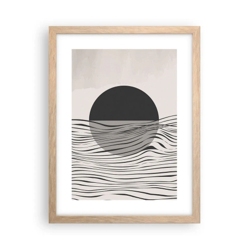 Affiche dans un chêne clair - Poster - Demi composition - 30x40 cm