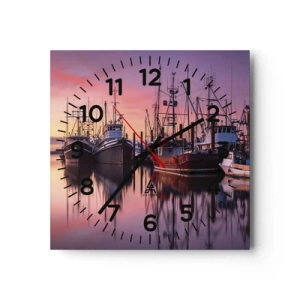Horloge murale - Pendule murale - Avant le jour suivant - 30x30 cm