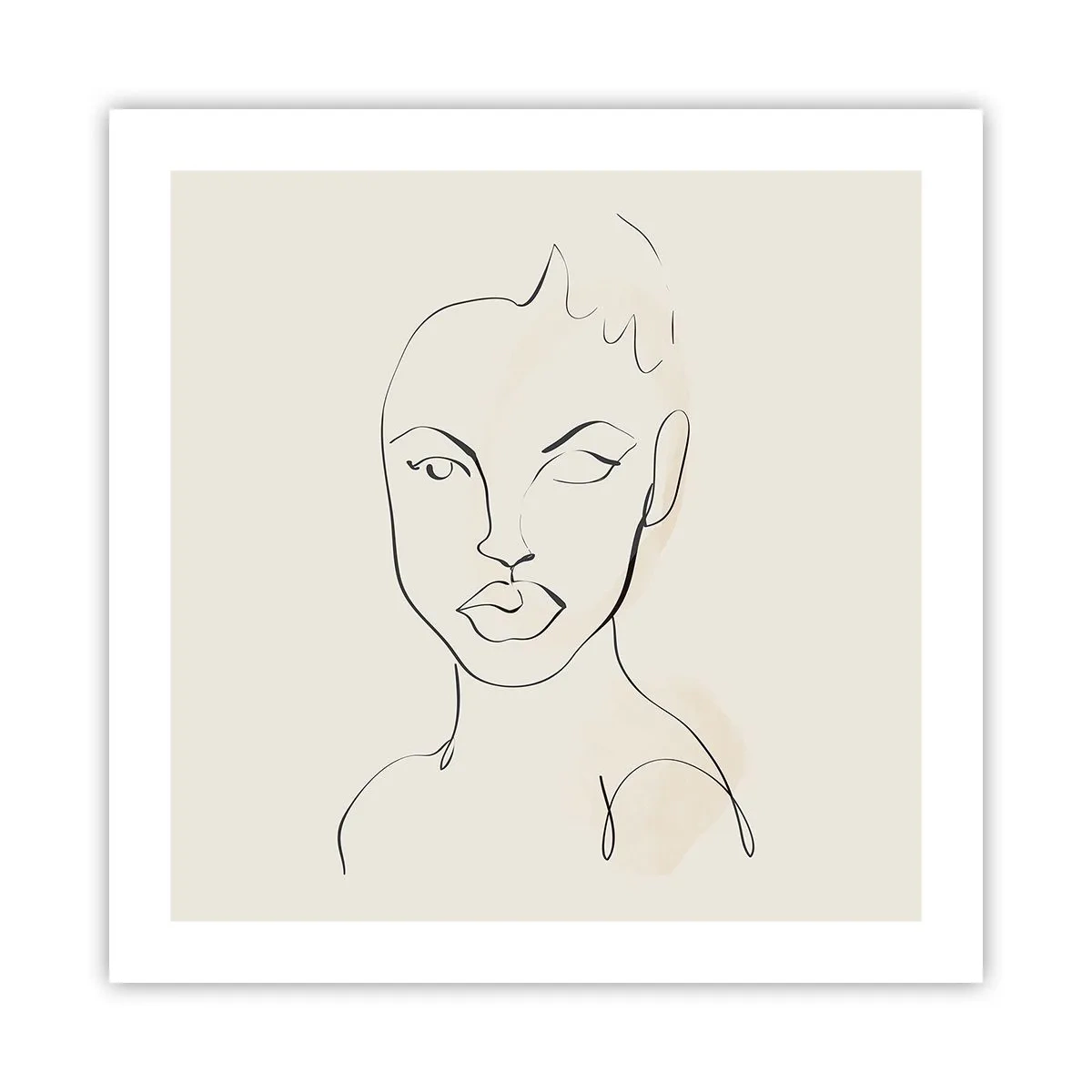 Affiche - Poster - Esquisse de la sensualité - 50x50 cm