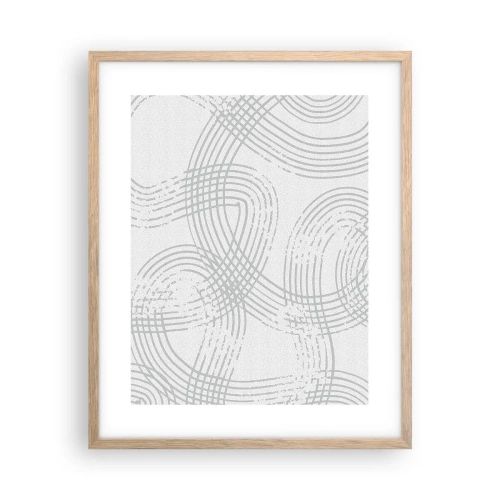 Affiche dans un chêne clair - Poster - Il n'y a pas de chemin droit - 40x50 cm