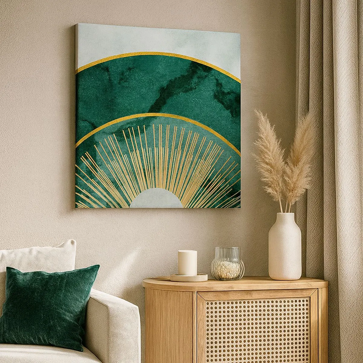 Impression sur toile - Image sur toile - Un autre système solaire - 30x30 cm