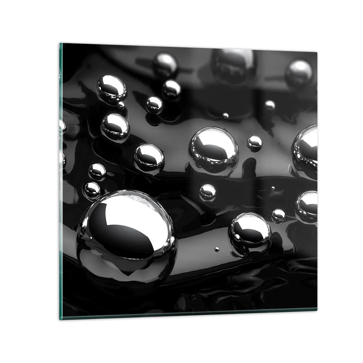 Impression sur verre - Image sur verre - D'un ton noir - 70x70 cm