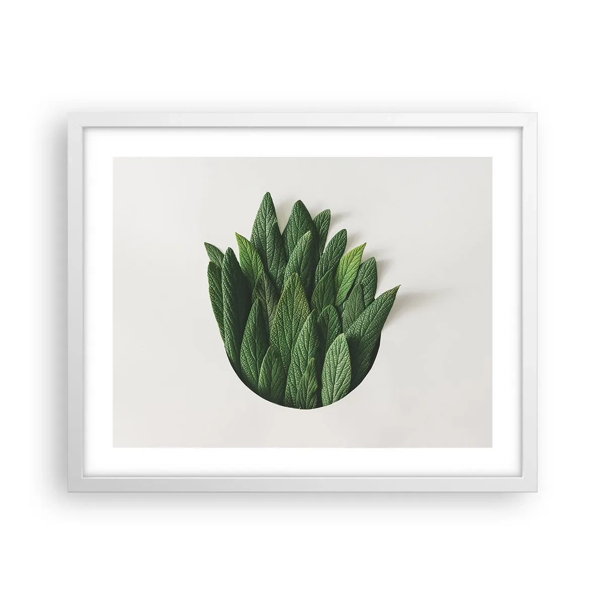 Affiche dans un cadre blanc - Poster - Curiosité sans retenue - 50x40 cm