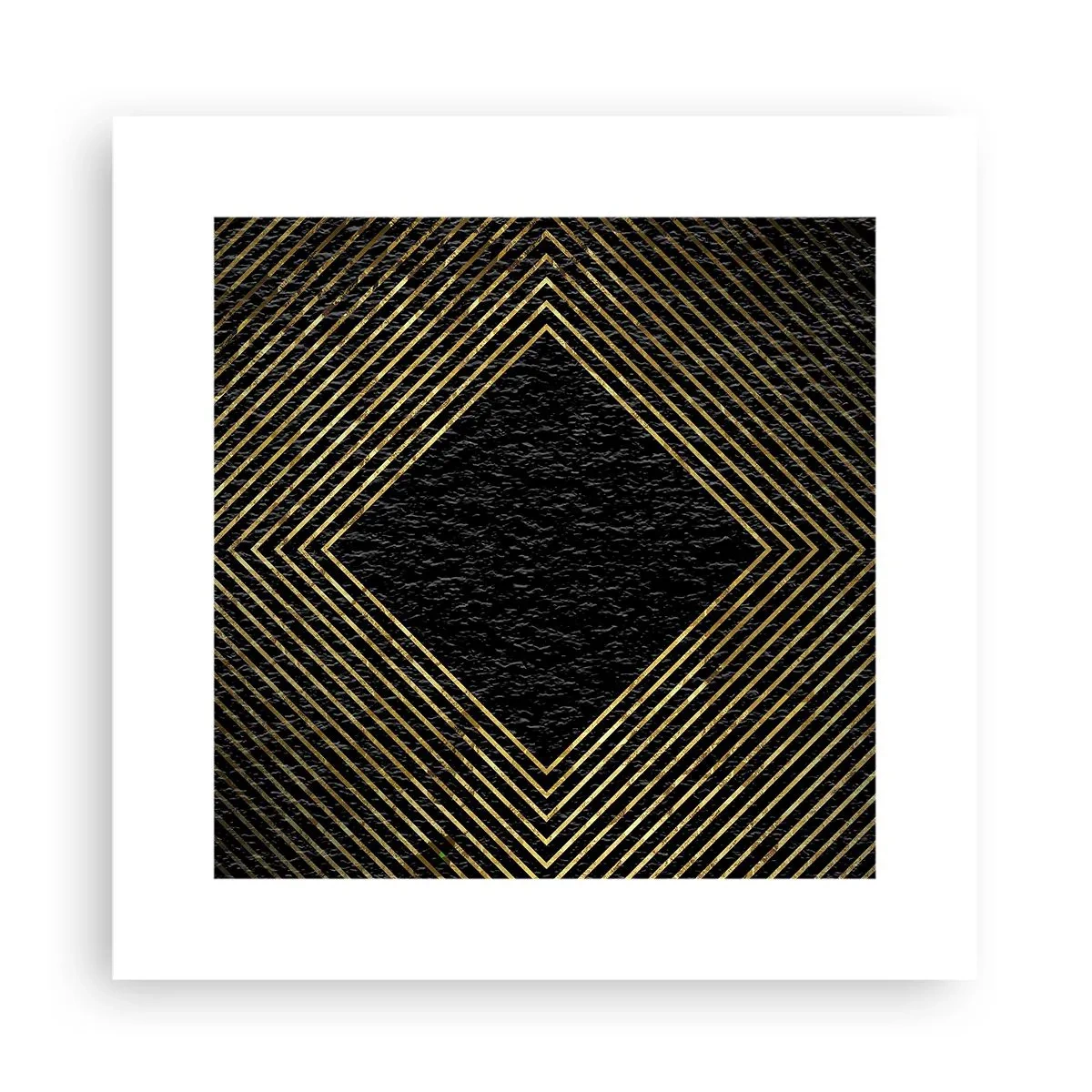 Affiche - Poster - Géométrie dans un style glamour - 30x30 cm