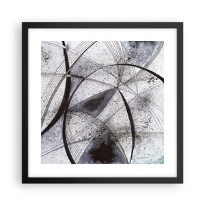 Affiche dans un cadre noir - Poster - Fantaisie futuriste - 40x40 cm