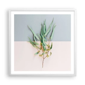 Affiche dans un cadre blanc - Poster - Subtilité pastel - 60x60 cm