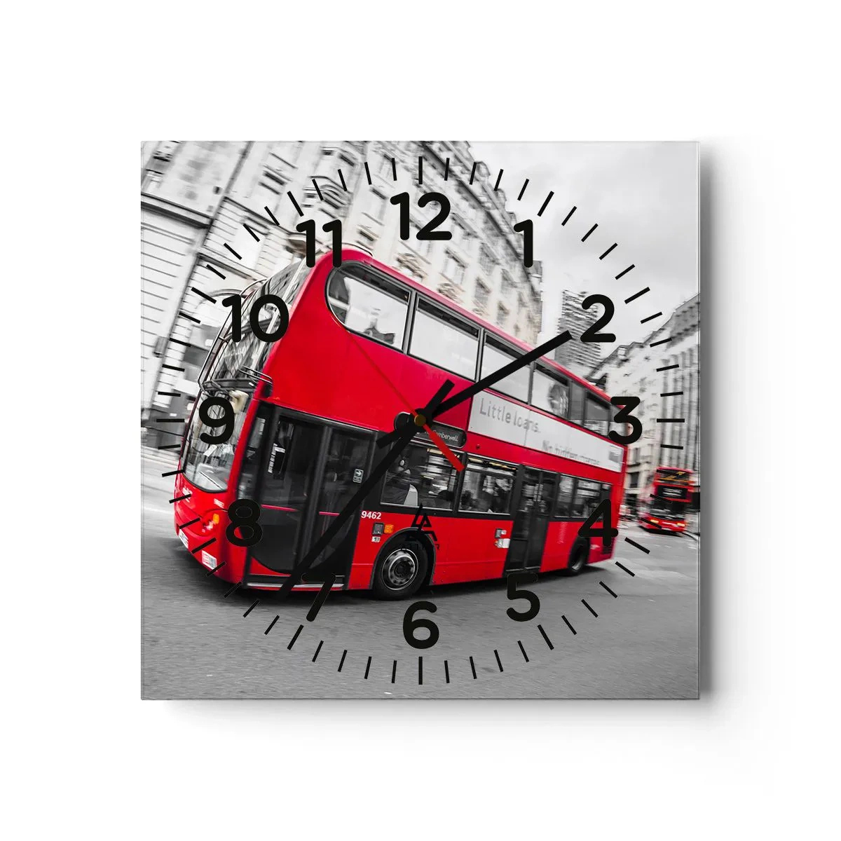 Horloge murale - Pendule murale - Londres traditionnellement - en bus - 30x30 cm