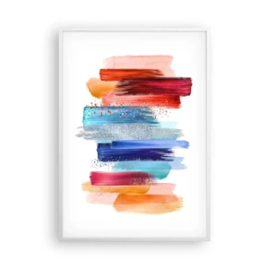 Affiche dans un cadre blanc - Poster - En haut et en bas - 70x100 cm