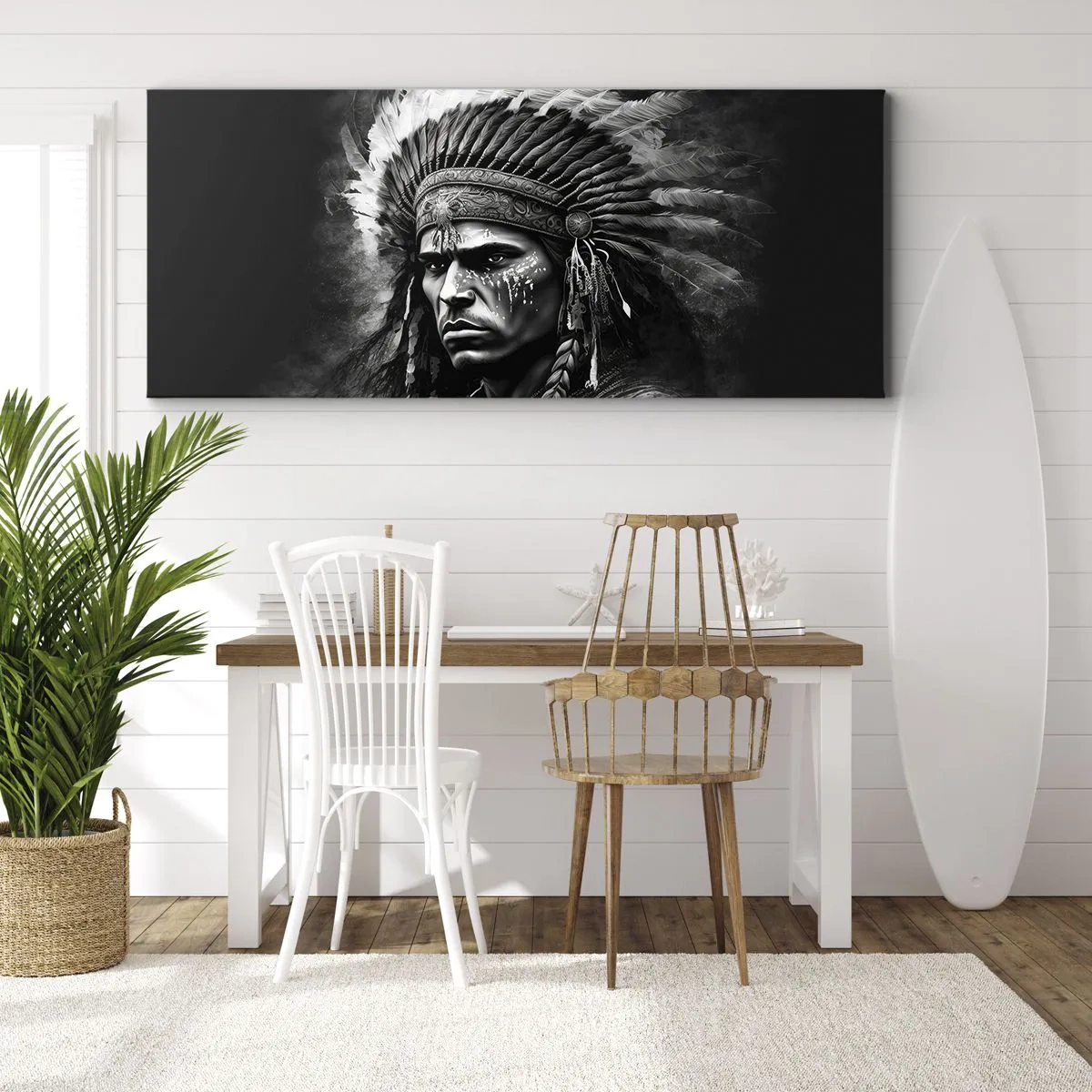 Impression sur toile - Image sur toile - Un leader et un guerrier - 100x40 cm