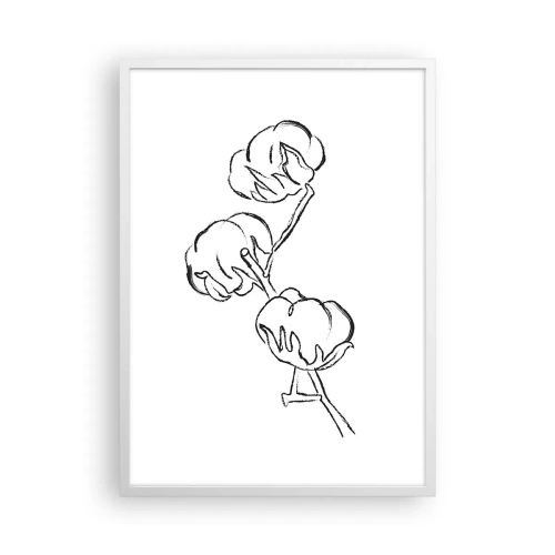 Affiche dans un cadre blanc - Poster - Duvet de coton - 50x70 cm