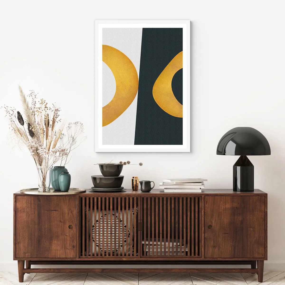 Affiche dans un cadre blanc - Poster - Avant tout : l’or - 40x50 cm