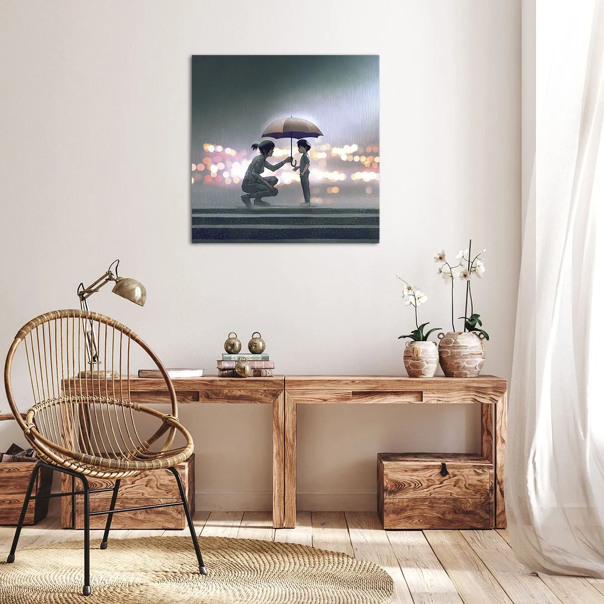 Impression sur toile - Image sur toile - Et maintenant, tout va bien - 70x70 cm