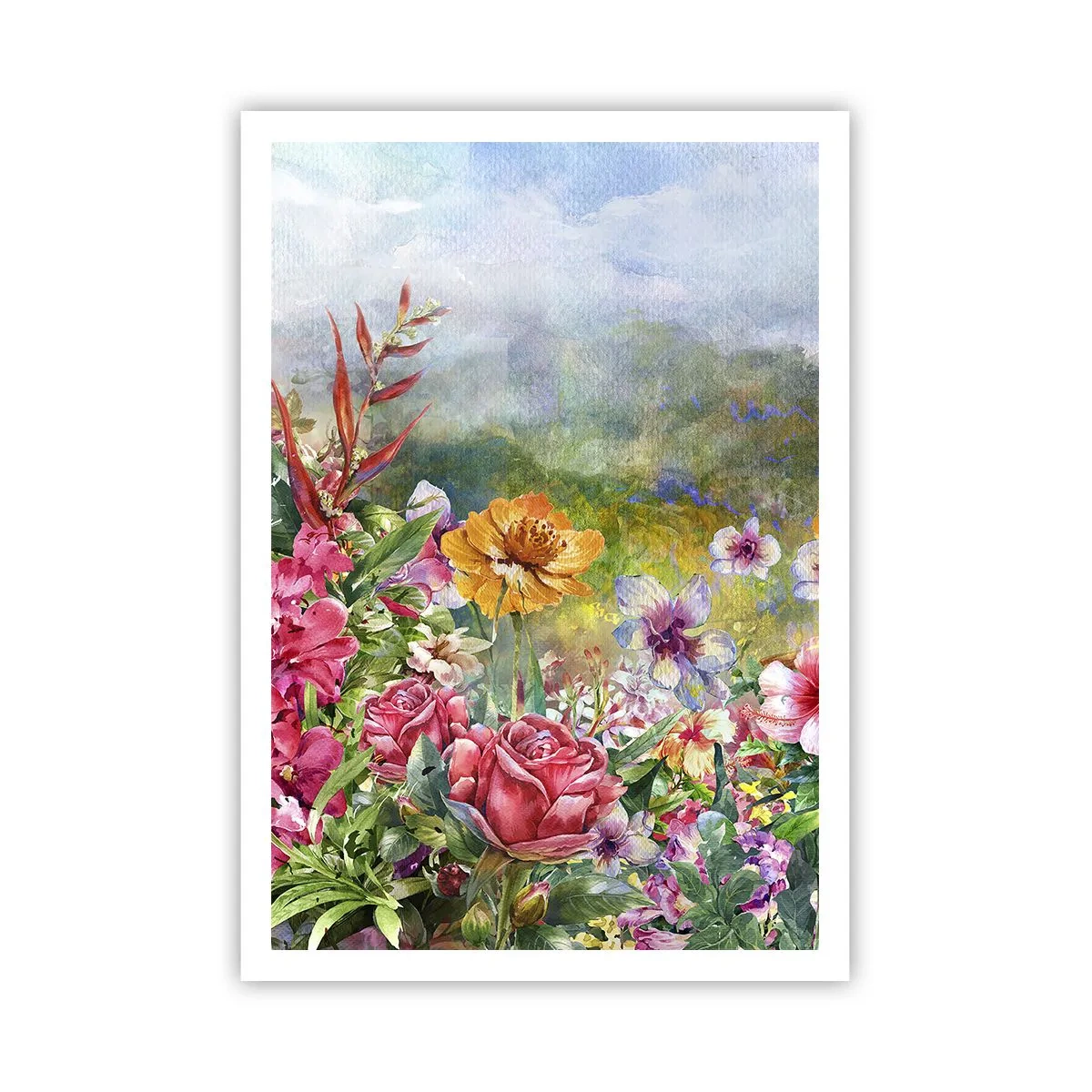 Affiche - Poster - Un jardin devenu fou - 70x100 cm