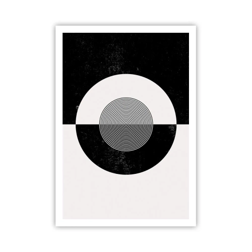 Affiche - Poster - Harmonie de noir et blanc - 70x100 cm