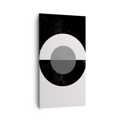 Impression sur toile - Image sur toile - Harmonie de noir et blanc - 55x100 cm